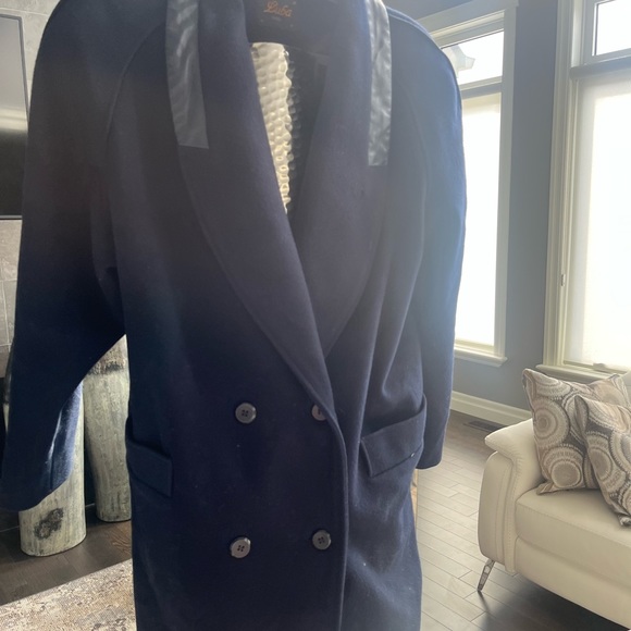 Vintage Luba Paris 1980s exceptionally tailored flight attendant inspired navy - Picture 5 of 17